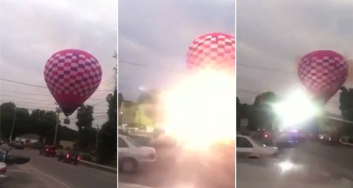 Olycka, USA, Luftballong